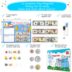 Load image into Gallery viewer, counting money for kids - teaching money - magnetic money