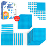 Load image into Gallery viewer, Magnetic base ten blocks set for math
