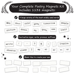 Load image into Gallery viewer, complete poetry magnets kit