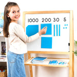 Load image into Gallery viewer, Colorful magnetic base ten blocks for place value