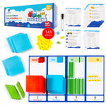 Load image into Gallery viewer, Colorful Plastic Base Ten Activities Set - 141 PCS
