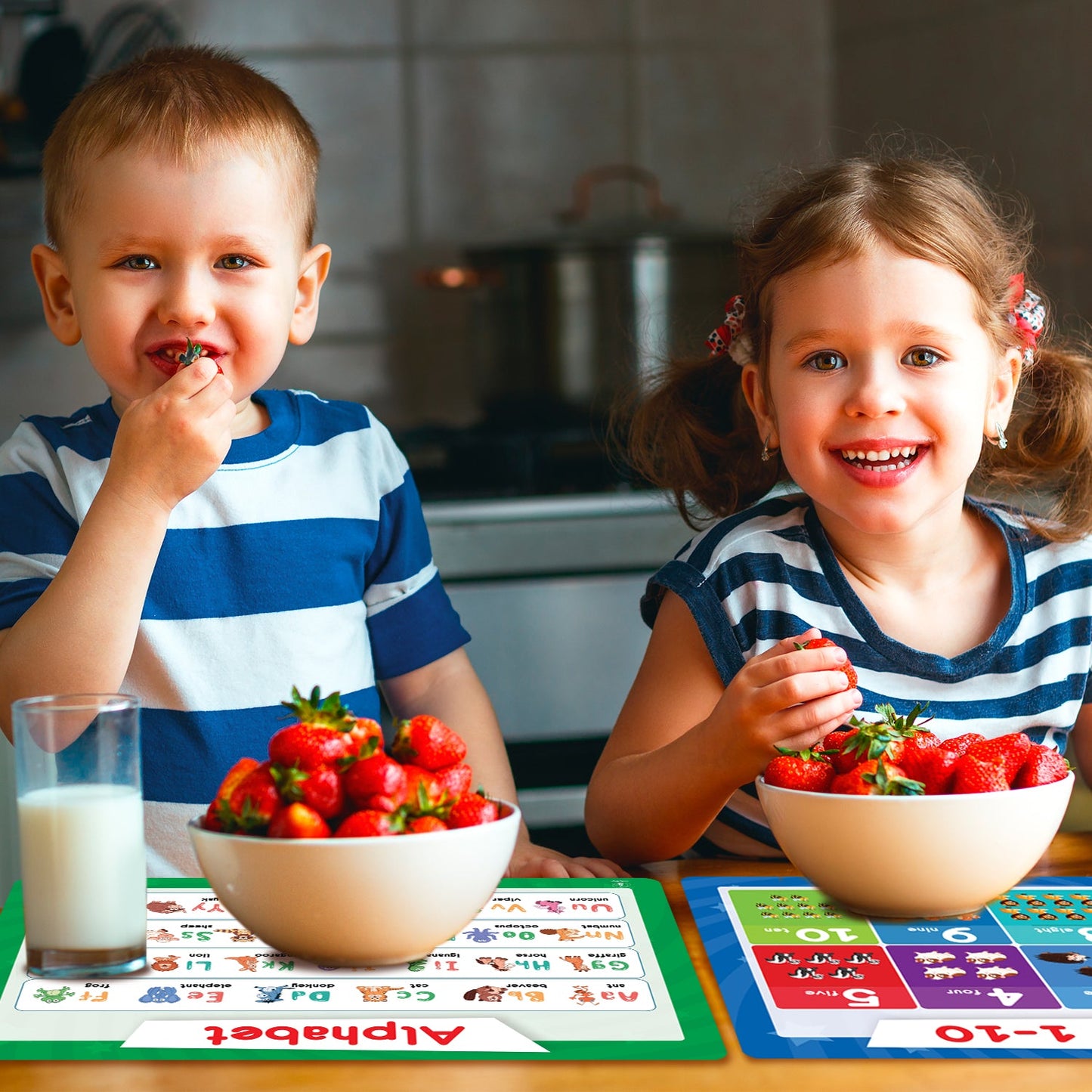 Educational placemats with numbers