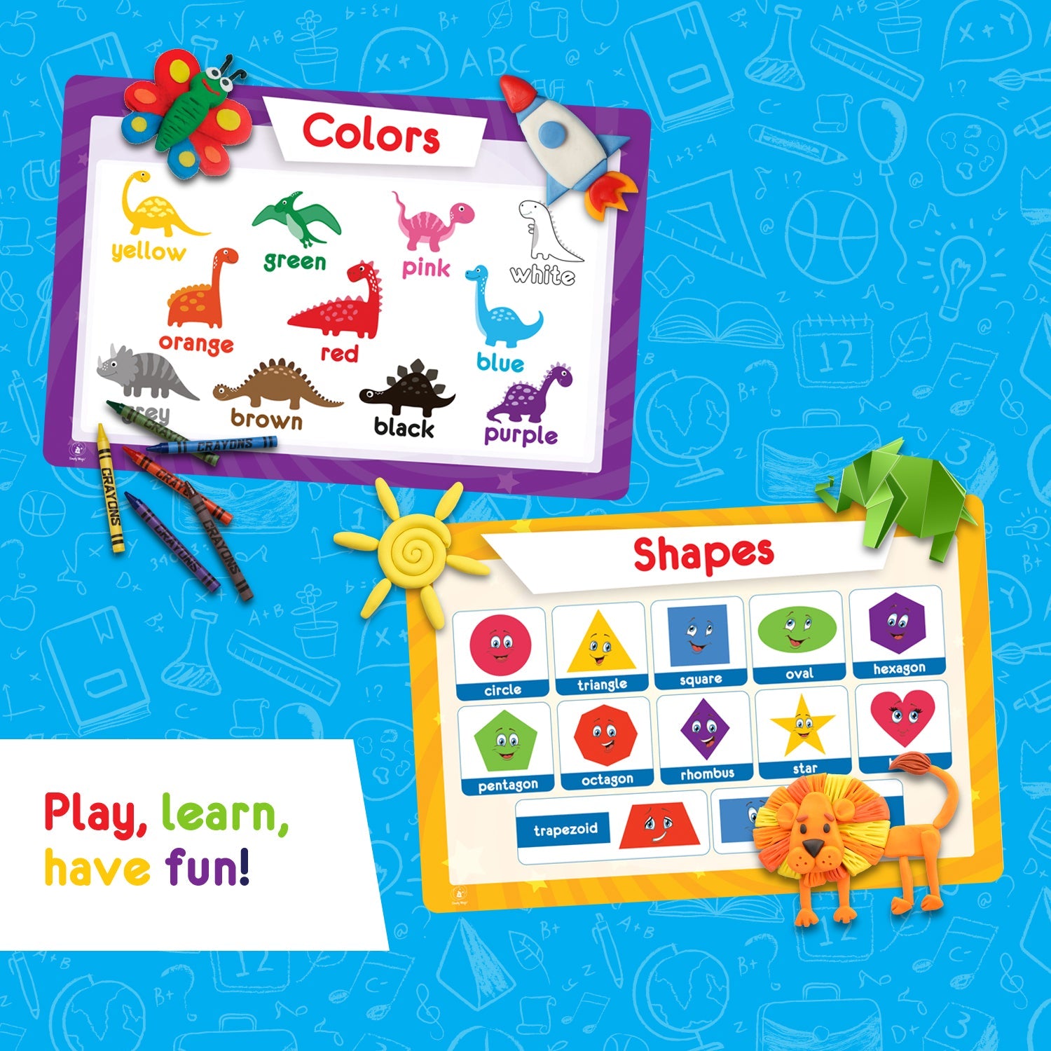 Shapes placemat for children