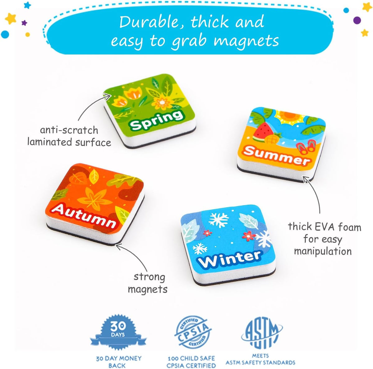 Magnetic Kids Calendar for Hours of Learning Fun
