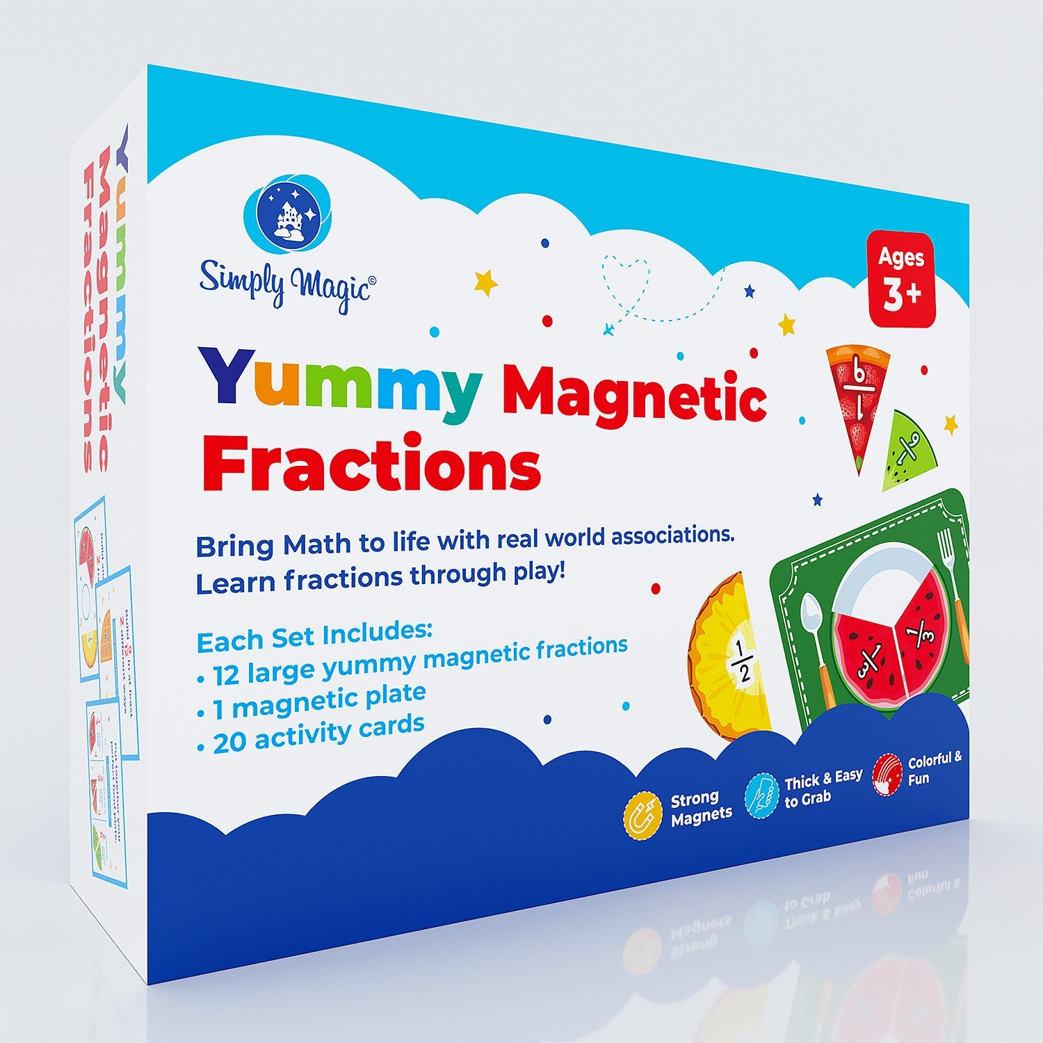Yummy Magnetic Fractions Set - Fun Classroom Math Manipulatives ...