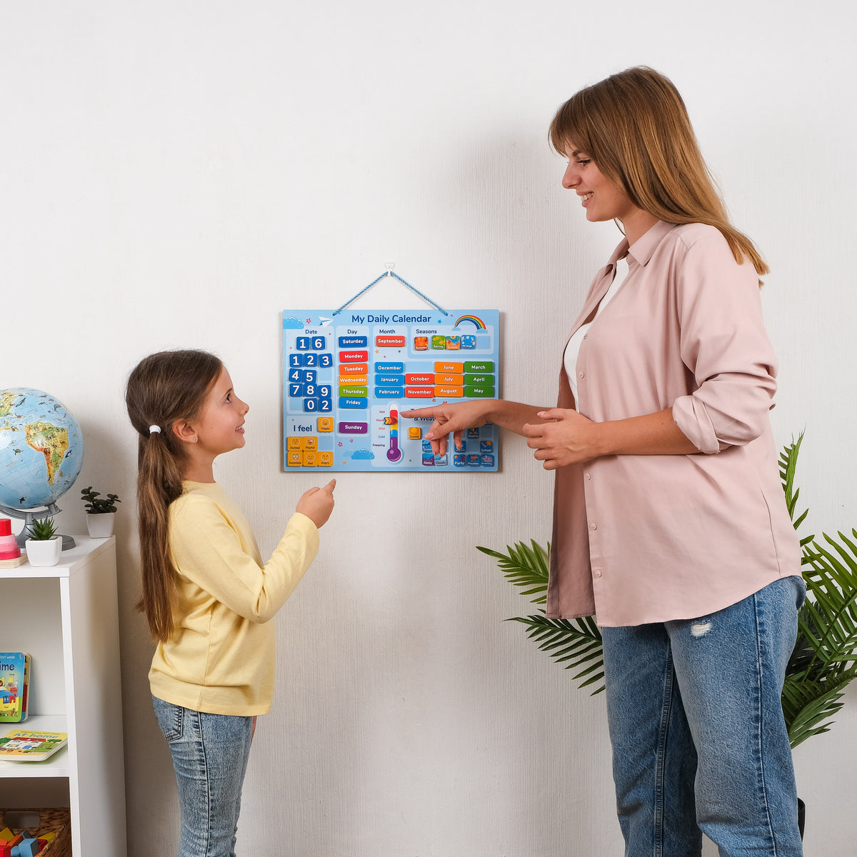 Magnetic Kids Calendar for Hours of Learning Fun