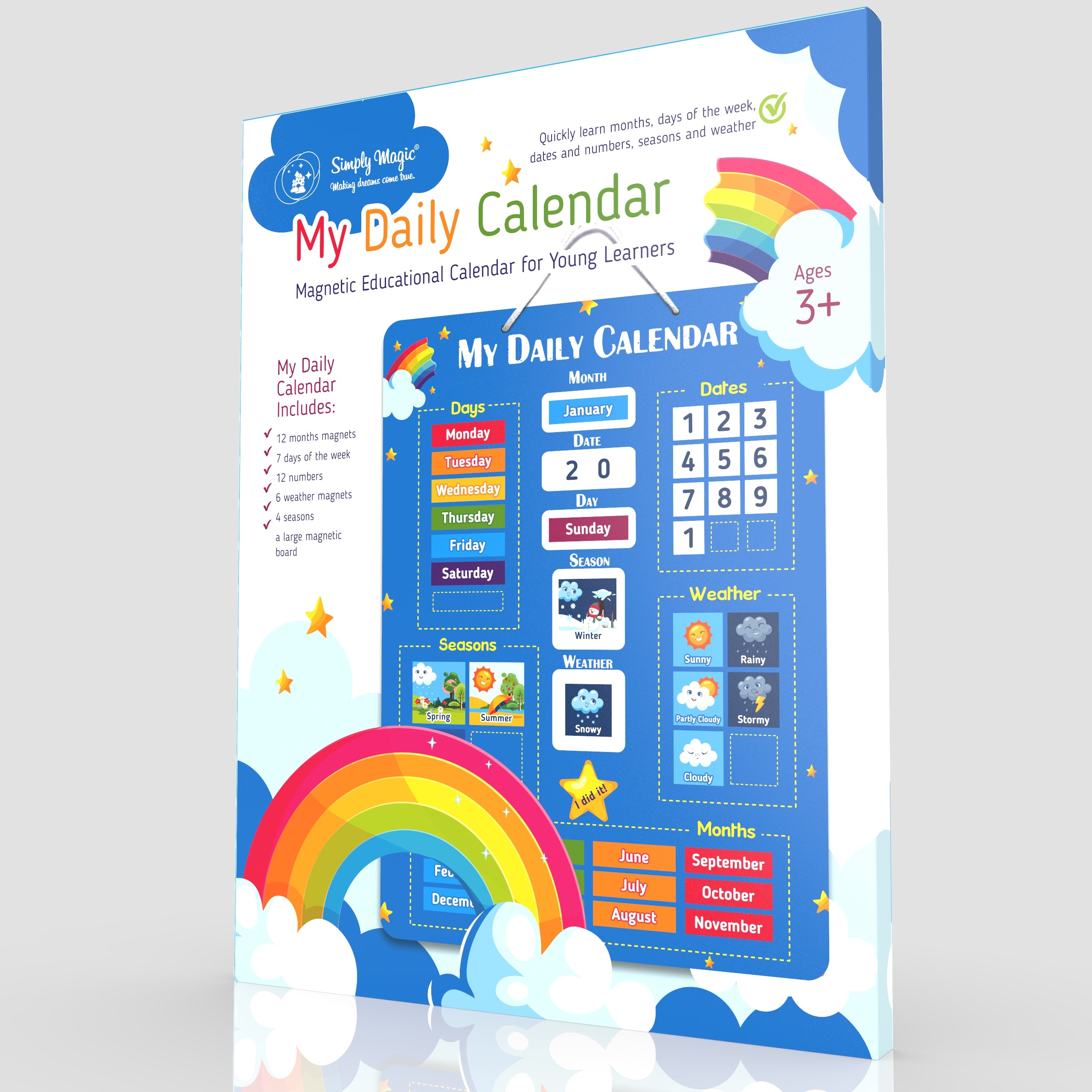 learning calendar for kids