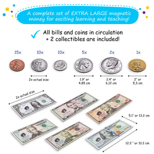 magnetic money manipulatives