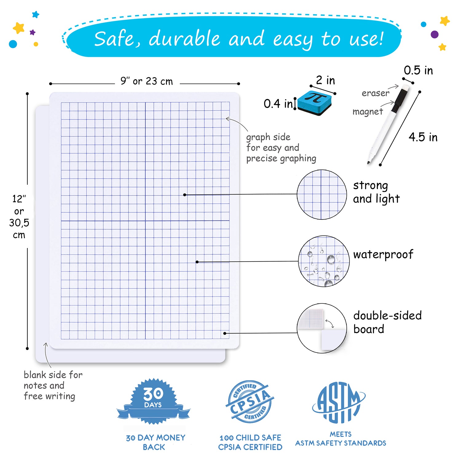 White Board with Grid Lines