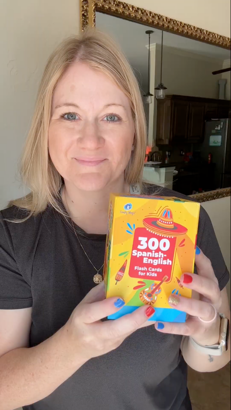 Learn a Second Language with English-Spanish Flash Cards!