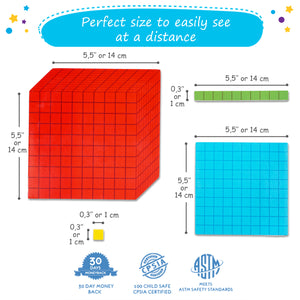 Base 10 blocks for understanding place value