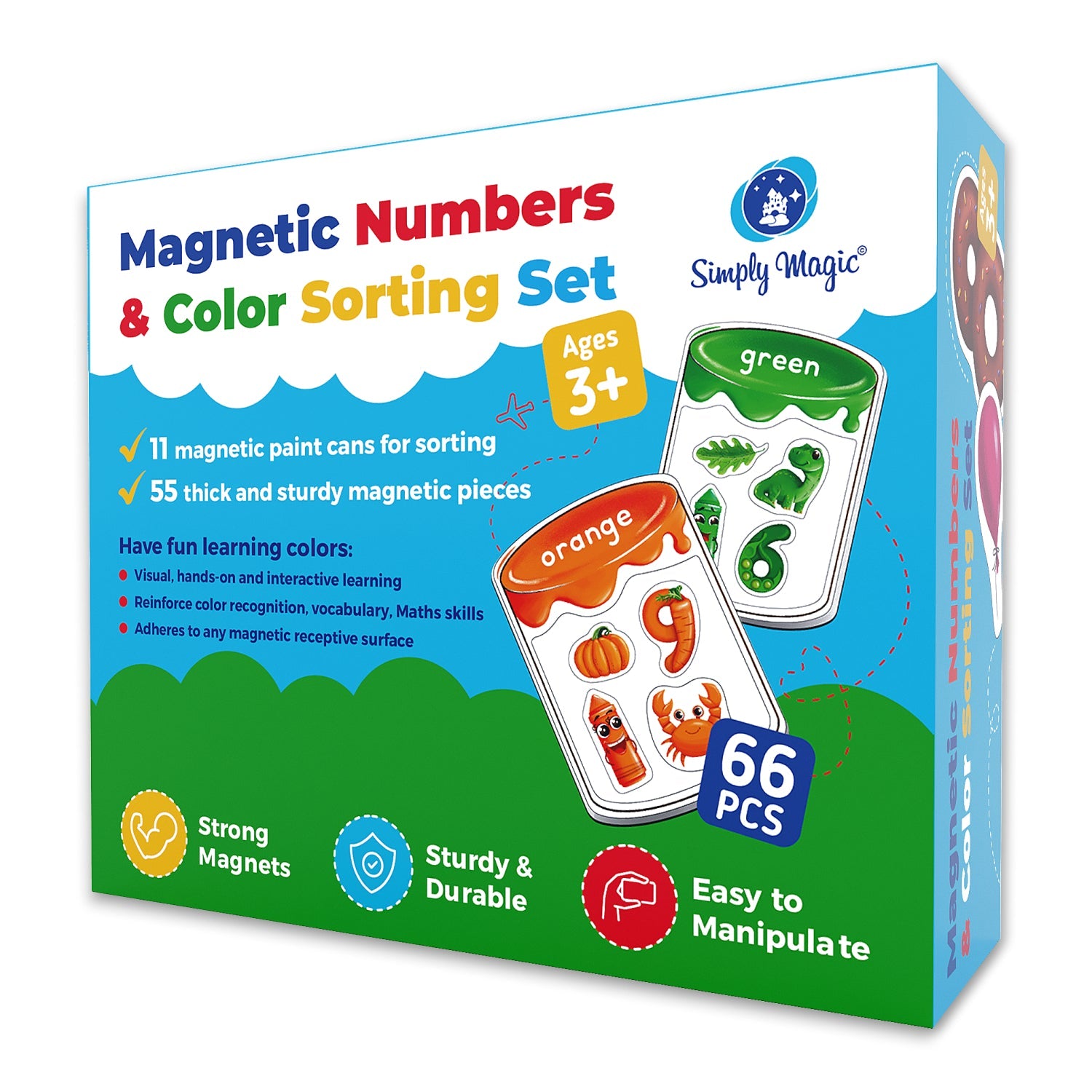 Magnetic Color Sorting & Matching Set for Children - Fun Color ...