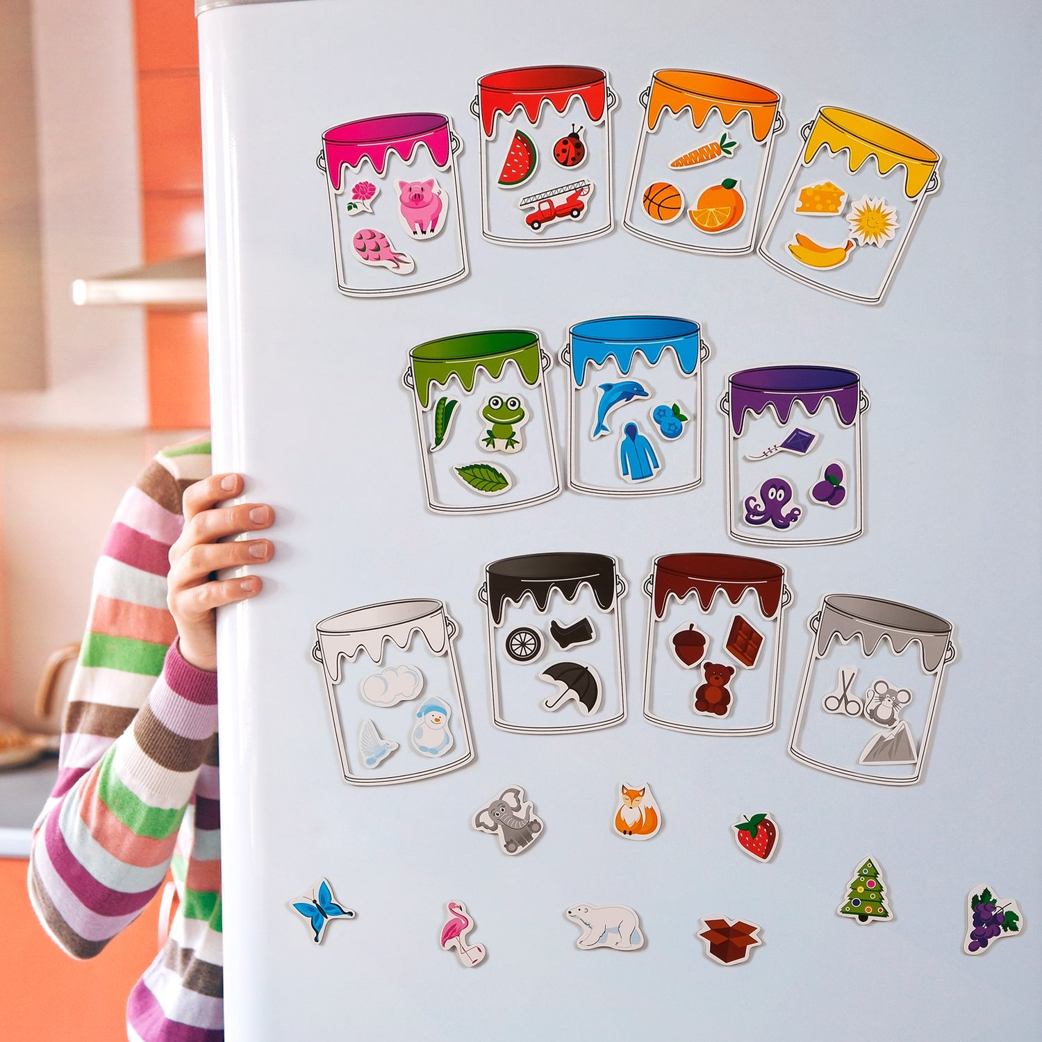 Magnetic Color Sorting Set for Toddlers - Color Matching Games ...