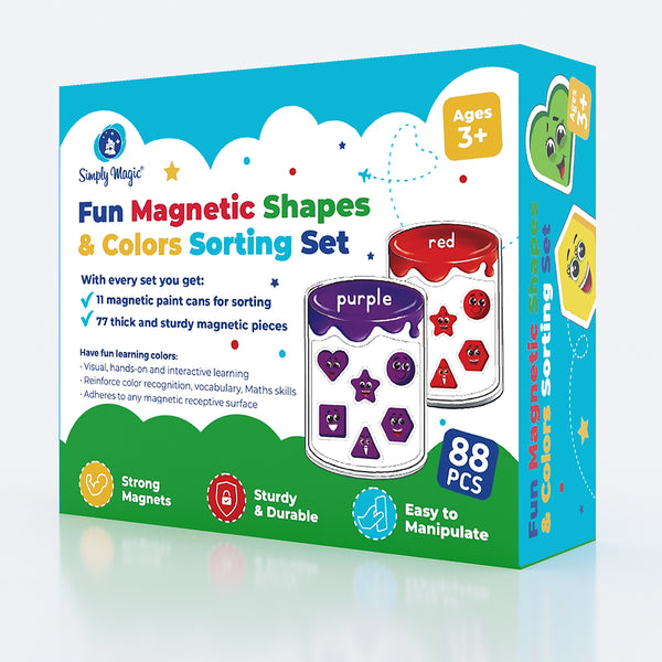 Magnetic Emotions & Shapes & Color Sorting Set - Teaching Colors ...