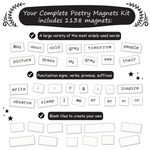 Load image into Gallery viewer, complete poetry magnets kit
