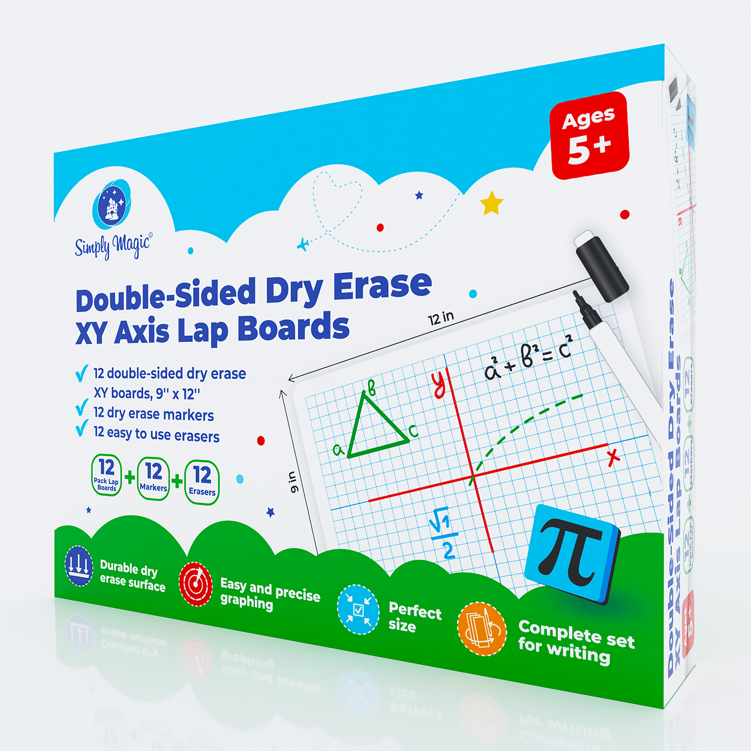 double sided dry erase board