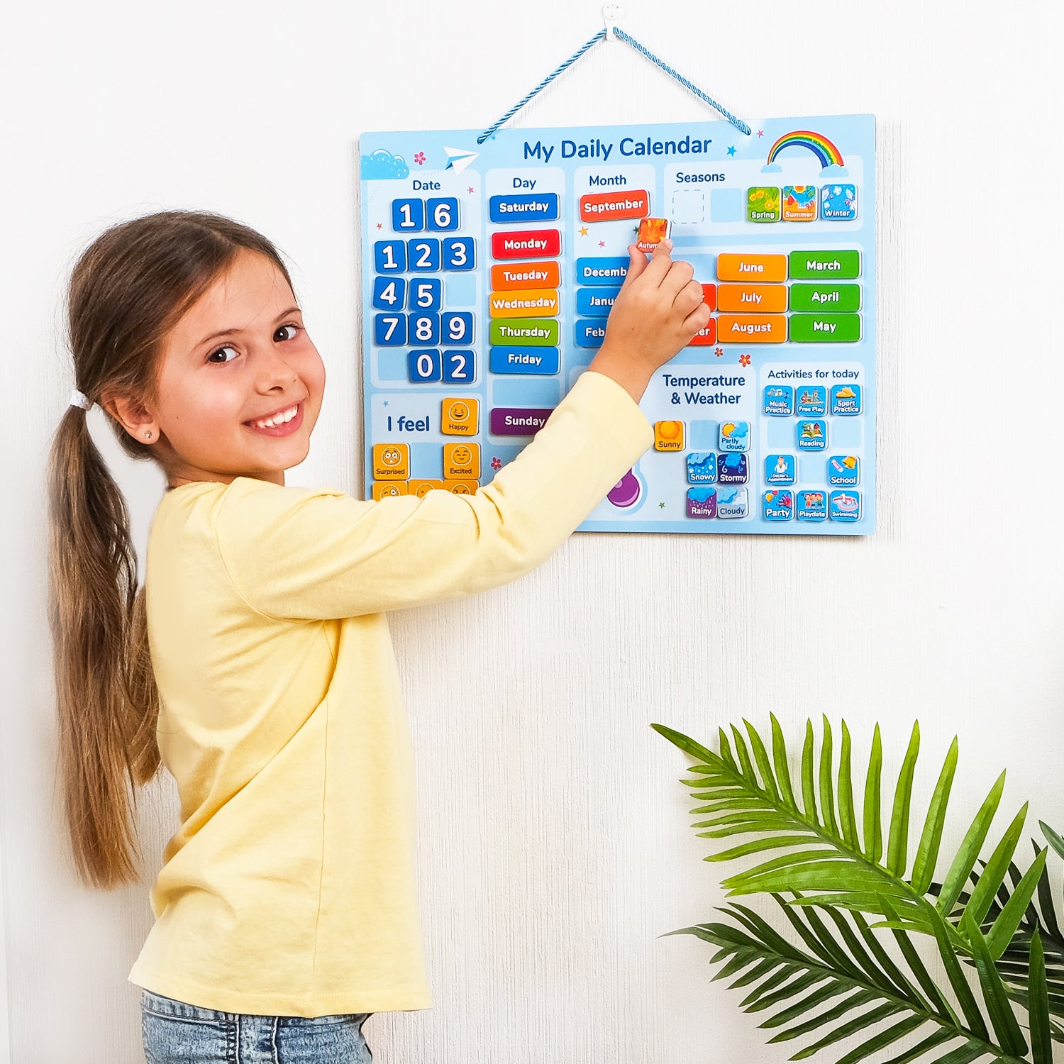 magnetic calendar for kids