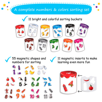 magnetic color sorting games