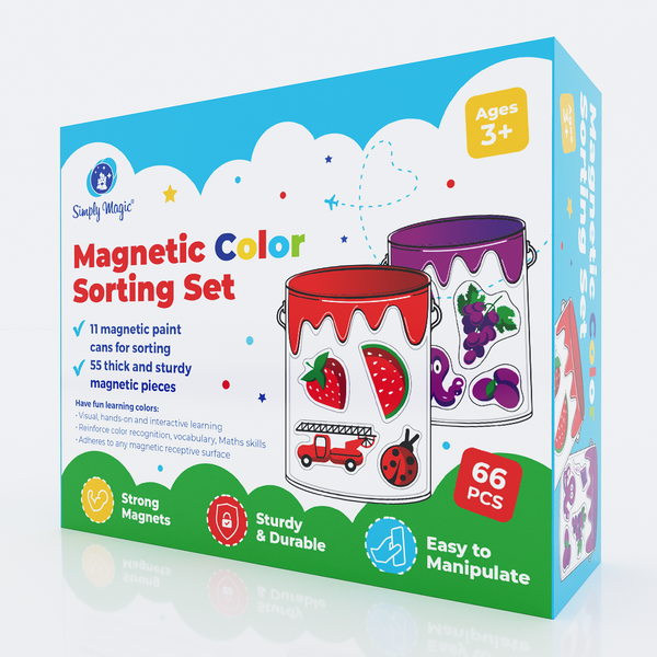 Magnetic Color Sorting Set for Toddlers - Color Matching Games ...