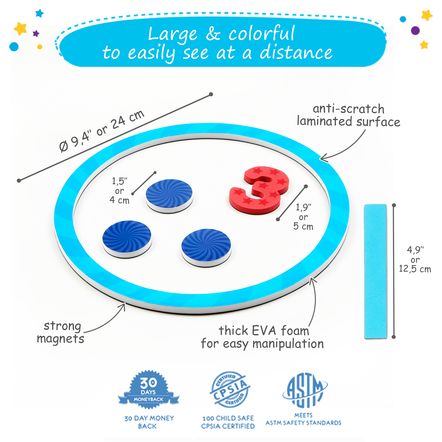 magnetic numbers for classroom