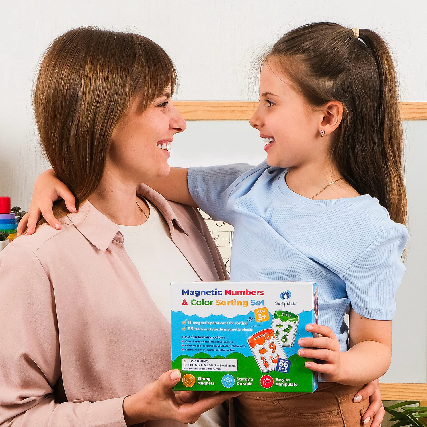 magnetic sorting - color jar magnets