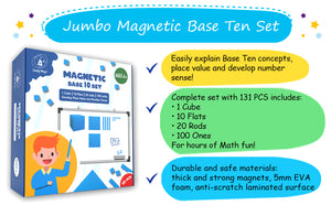 magnetic base 10 blocks set place value