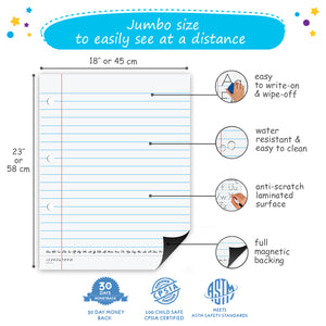 magnetic lined paper for whiteboard