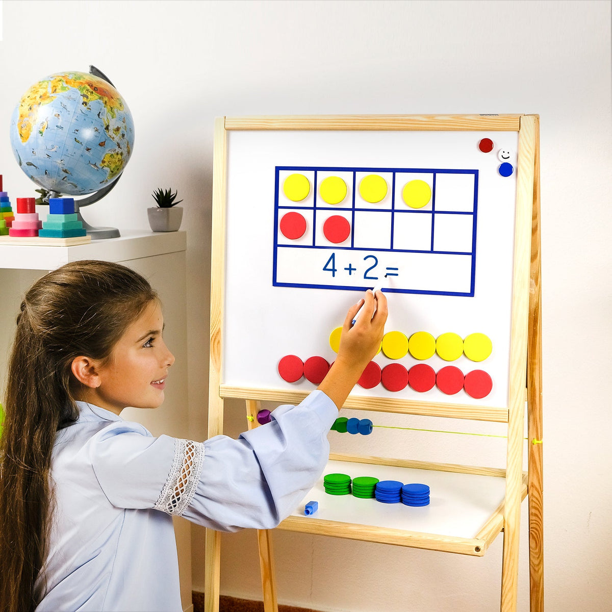 Simply Magic Magnetic Ten Frame Activities Set - 130 PCS | Complete ...