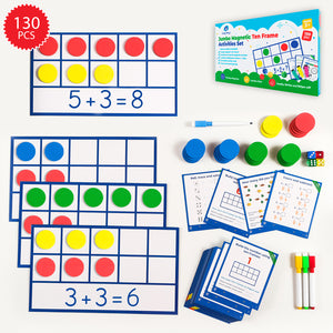 Complete magnetic ten frame activities set