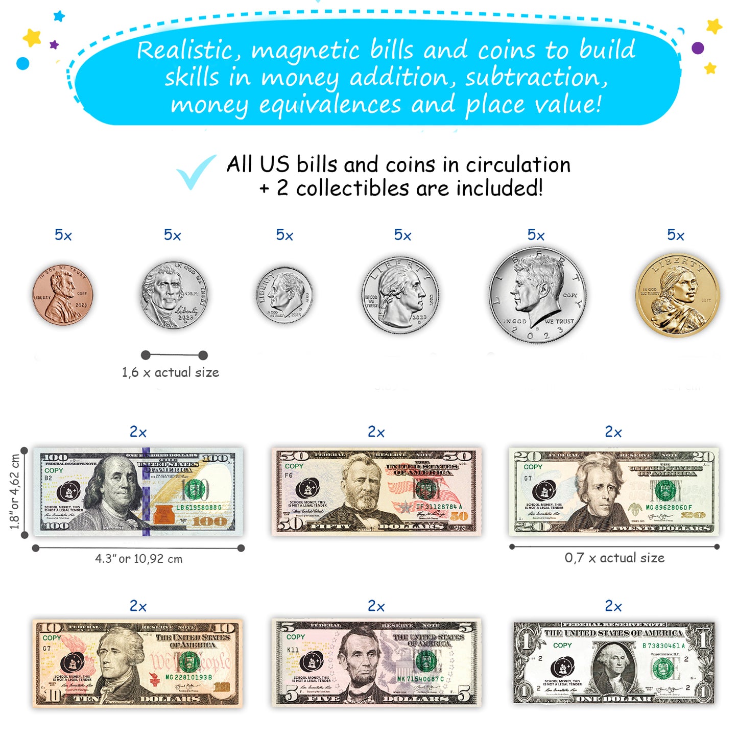 play money for kids to learn - money learning for kids