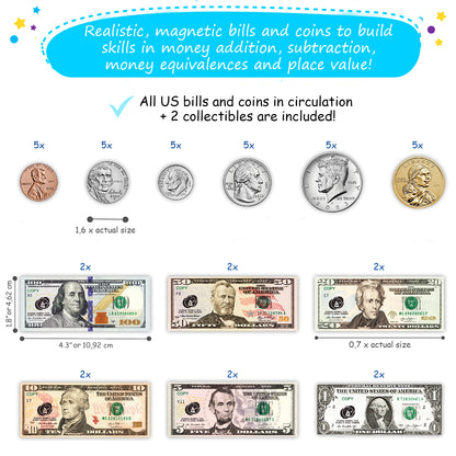 play money for kids to learn - money learning for kids