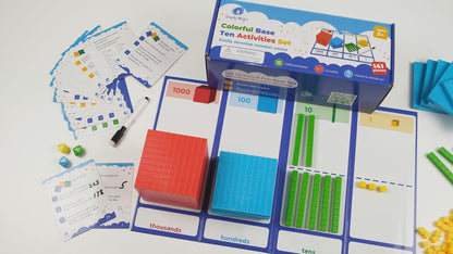 Colorful Plastic Base Ten Activities Set - 141 PCS