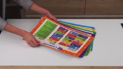 Learning Placemats Set - Money, Numbers, Weather, Calendar, Time