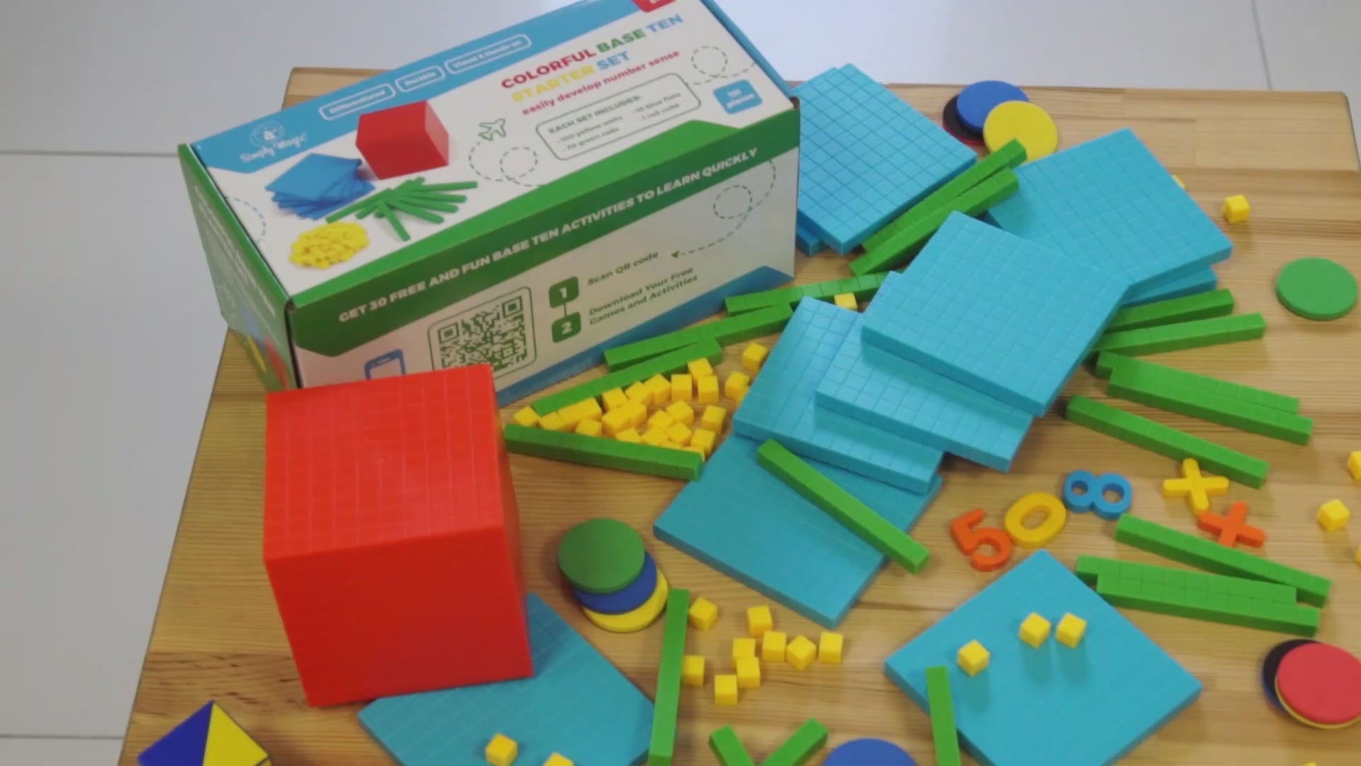 Place value cubes for kids