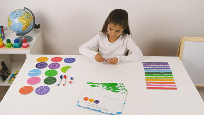 Magnetic Fractions Activity Kit - Fraction Circles, Tiles, and More