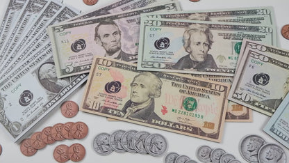 Jumbo Magnetic Money – Large Educational Money Set for Children - 57 PCS