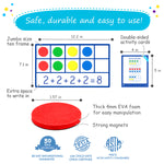 Load image into Gallery viewer, Magnetic ten frames and dice for math games
