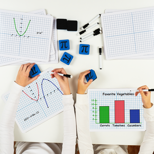 whiteboard with gridlines