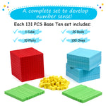 Load image into Gallery viewer, Colorful Foam Base Ten Blocks Starter Set
