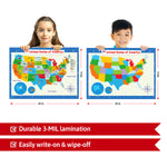 Load image into Gallery viewer, 2-Pack - World Map and United States Map
