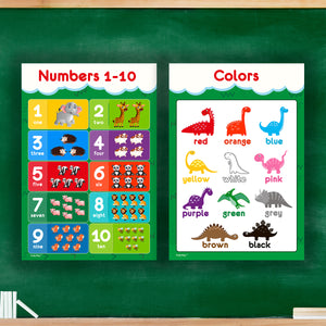 11 Educational Posters - Preschool Set